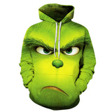 The Grinch hoodie Costume Cosplay Halloween Green Monkey 3D Digital Print Sweatshirt - BFJ Cosmart