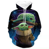 Star Wars The Mandalorian Sweater Baby Yoda Halloween Hoodies costume - BFJ Cosmart