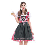 BFJFY Women Oktoberfest Scottish Grid Bavarian Beer Maiden Costume - BFJ Cosmart