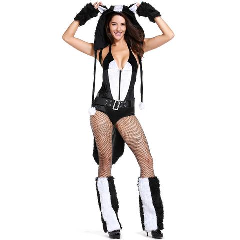 BFJFY Women's Sassy Skunk Animal Themed Halloween Cosplay Costume - BFJ Cosmart