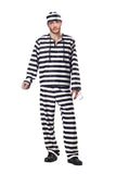 BFJFY Halloween Couple Striped Prisoner Cosplay Costume For Men And Women - BFJ Cosmart