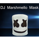 Electronic syllables marshmallow DJ headgear marshmello hood mask cos halloween party   props - BFJ Cosmart