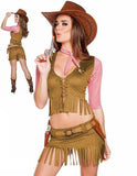 BFJFY Women's Halloween Cowgirl Cosplay Outfit Fancy Party Costume - BFJ Cosmart