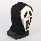 Halloween Ghost Face Mask Costume Luminous Scream Adult Scary Horror LED Mask Masquerade Costume Prop - BFJ Cosmart
