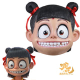 Cosplay Masks Latex 2019 Chinese Movie Ancient Fairy Tale Story Ne Zha Mask Cosplay Boys Mask Halloween Party Prop - BFJ Cosmart