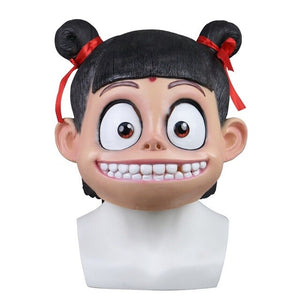 Cosplay Masks Latex 2019 Chinese Movie Ancient Fairy Tale Story Ne Zha Mask Cosplay Boys Mask Halloween Party Prop - BFJ Cosmart