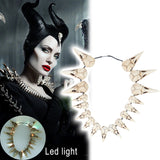 Maleficent 2 LED Necklace Vintage Bird Beak Skull Charm LED Necklace Cosplay props - BFJ Cosmart