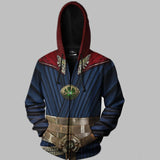 New Doctor Strange Costume Hoodies Sweatshirt Marvel Hero Steve Cosplay Hooded Jacket Coat Men Tops Zipper 3D Print - BFJ Cosmart