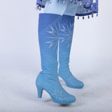 New Frozen 2 Cosplay Snow Adult Elsa Boots Costume Halloween Knee-high High Heel Elsa Shoes Costume Princess Ice Queen Elsa Prop - BFJ Cosmart