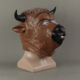 Animal Mask Cosplay Cow Brown Mask Animals Cow Masks Masquerade Halloween Party Funny Dressed Costume Prop - BFJ Cosmart