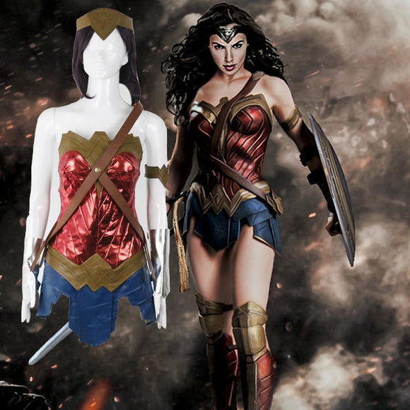Batman v Superman: Dawn of Justice League Wonder Woman Diana Prince Costume   Halloween Cosplay Costumes For Adult Women - BFJ Cosmart