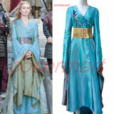 Custom Made Game of Thrones Queen Cersei Lannister Green Exclusive Dress Costume Adult Women Dance Party Cosplay Costume - BFJ Cosmart