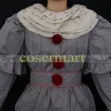 Pennywise Cosplay Costume Stephen King's Mask Men Costume Pennywise Mask Clown Costume Halloween Terror Costume Masquerade - BFJ Cosmart