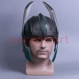 2017 Thor 3 Ragnarok Helmet Cosplay Thor Helmet PVC Mask Handmade Halloween Mask Caps New - BFJ Cosmart