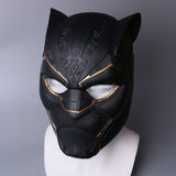 2018 New Gold Black Panther LED Helmet Avengers Black Panther Mask Superhero LED Helmet Halloween Party Props - BFJ Cosmart