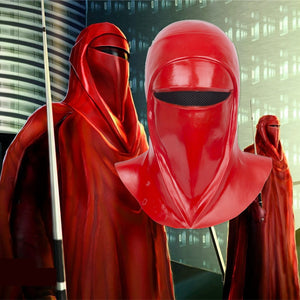 Star Wars Emperor's Royal Guard Soldiers Cosplay Mask Latex Full Head Red Helmet - BFJ Cosmart