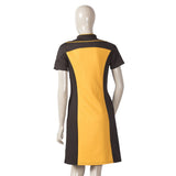 Star Trek Dress The Next Generation Women's Skant Uniform Costume Star Trek Yellow Dress With Badge Free Halloween Party - BFJ Cosmart