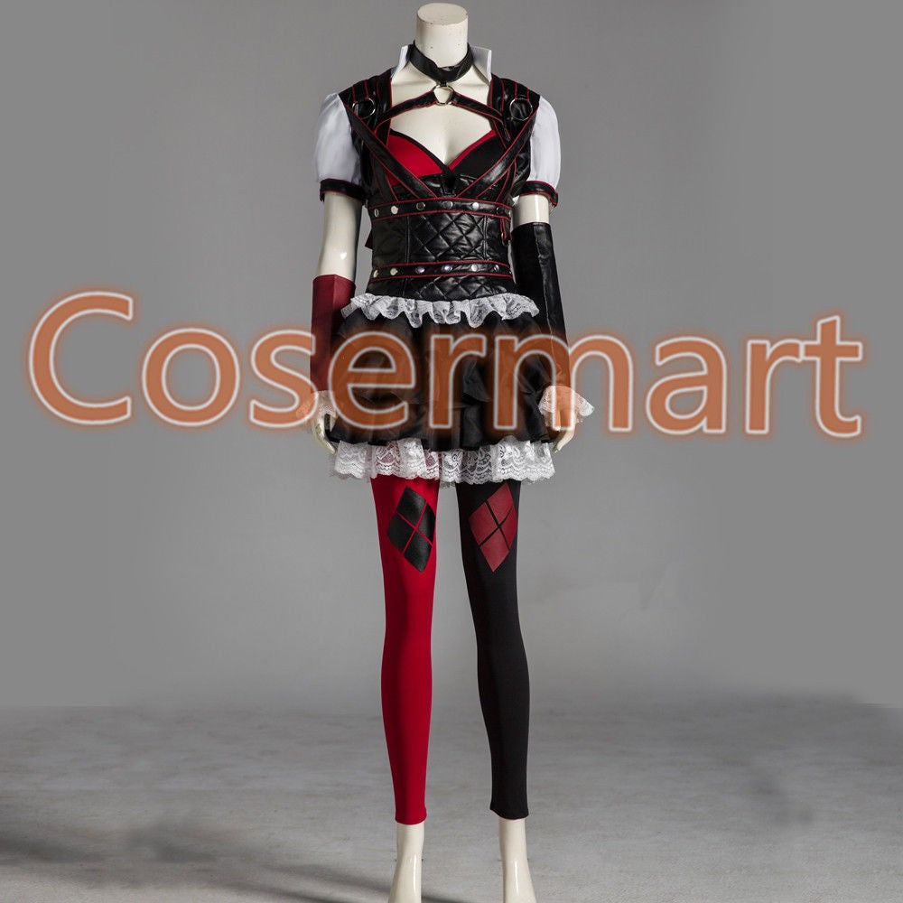 Batman Arkham Asylum Harley Quinn Halloween Carnival Cosplay Costumes – BFJ  Cosmart