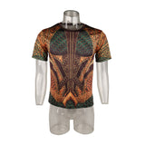 Top 3D Print T-shirt Movie Aquaman Arthur Curry Skin Costume T-shirts Tight Sport Tee Cosplay Halloween Party Accessories - BFJ Cosmart