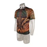 Top 3D Print T-shirt Movie Aquaman Arthur Curry Skin Costume T-shirts Tight Sport Tee Cosplay Halloween Party Accessories - BFJ Cosmart