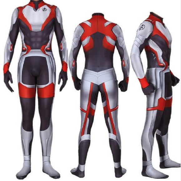 2019 New Avengers Endgame Quantum Realm Jumpsuit Spandex Zentai Tights Costume Advanced Tech Cosplay Costumes - BFJ Cosmart