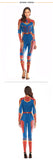 New 3D Women Girls Movie Version Captain Marvel Carol Danvers Cosplay Costume Zentai Superhero Bodysuit Suit Jumpsuits - BFJ Cosmart