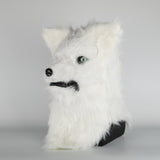 Cosplay Latex Mask Carnival Prop Costume Masks Adult Animal White Dog Mask Can Open Mouth Cosplay Halloween Party - BFJ Cosmart