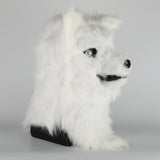 Cosplay Latex Mask Carnival Prop Costume Masks Adult Animal White Dog Mask Can Open Mouth Cosplay Halloween Party - BFJ Cosmart