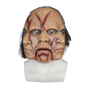 Halloween Masks Latex Party Horrible Scary Prank Three Faces Horror Mask Fancy Dress Cosplay Costume Mask Masquerade - BFJ Cosmart