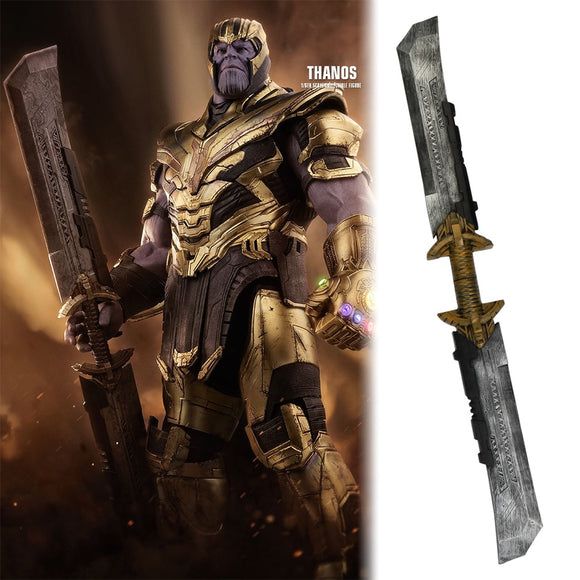 Avengers: Endgame Thanos Double Edged Sword Weapon Detachable Cosplay Thanos Costume Armor Halloween Party Prop - BFJ Cosmart