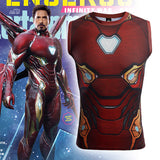 Avengers: Endgame Iron Man Tony Stark T-shirt MK50 Cosplay Costumes Men Tights Sports Fast-dry Love You Three Thousands Times - BFJ Cosmart