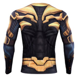 Thanos 3D Printed T shirts Men Avengers 4 Endgame Compression Shirt 2019 Summer Cosplay Costume Tights Long Sleeve Tops Male - BFJ Cosmart
