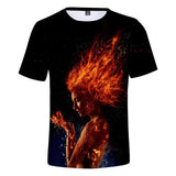 2019 Cosplay Costume X-Men: Dark Phoenix T-shirt Tops Men's Women's Jean Grey Shirts Tee for Adults Women Men Halloween Party - BFJ Cosmart