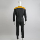 Star trek Deep Space Nine Trek Commander Sisko Duty Uniform Jumpsuit Yellow Cosplay Costumes Halloween Party Prop - BFJ Cosmart