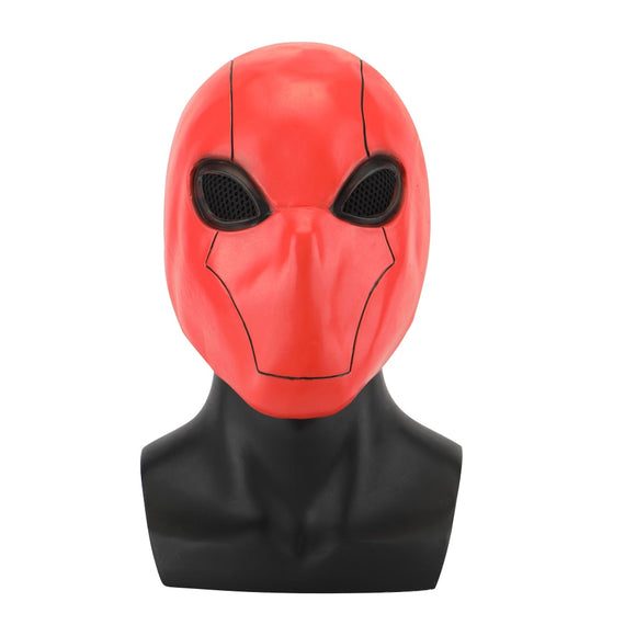 Red Hood Mask Latex Marvel Superhero Masks Helmet Full Head Unisex Adult Halloween Party Prop - BFJ Cosmart