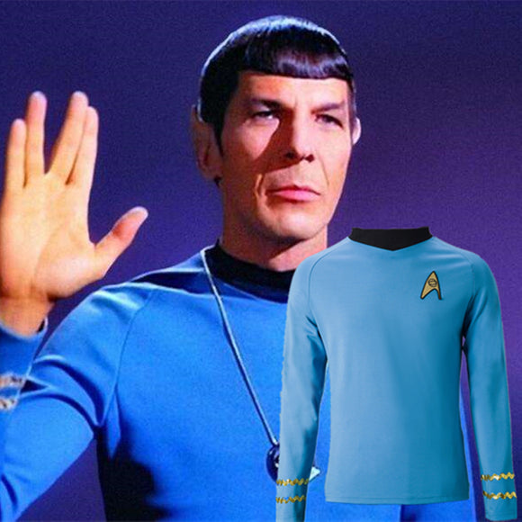 Cosplay Star Trek TOS The Original Series Kirk Shirt Uniform Costume Halloween Blue Costume - BFJ Cosmart